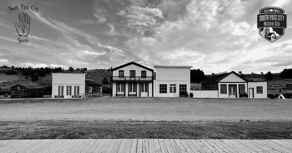black and white picture of downtown South Pass