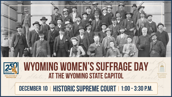 black and white image of crowd gathered in front of Capitol