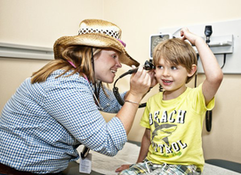 child and doctor cowboy hat