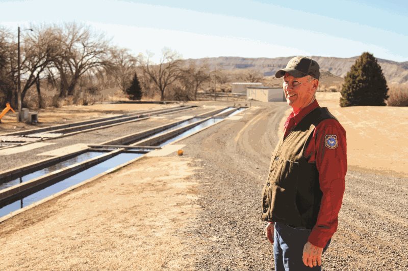 Brad Welch is the superintendent of Tillett Springs Rearing Station near Lovell