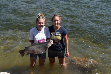 Girls Camp fish