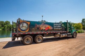 Fish stocking truck