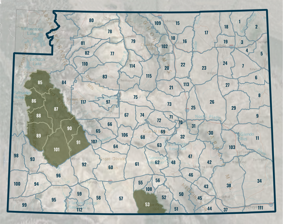 Antelope license reductions map