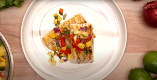 Mango salsa fish