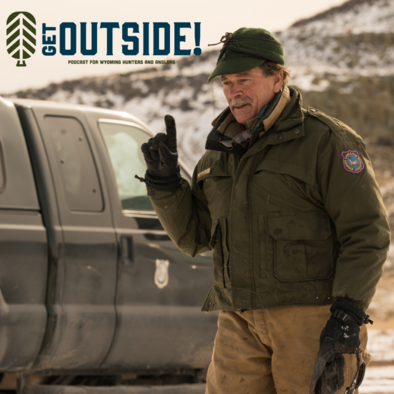 Wildlife biologist Gary Fralick working in the field