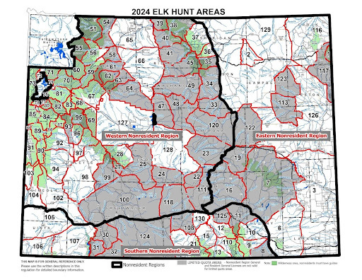 Nonresident General Elk Regions 