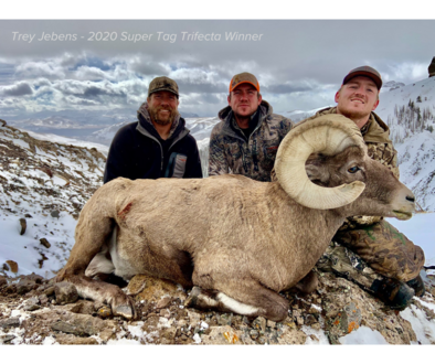 2020 Super Tag Trifecta winner with harvested sheep