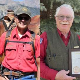 Two long-time wildlife biologists with the Wyoming Game and Fish Department