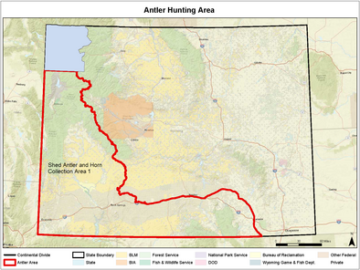 Shed antler regulation map 2024