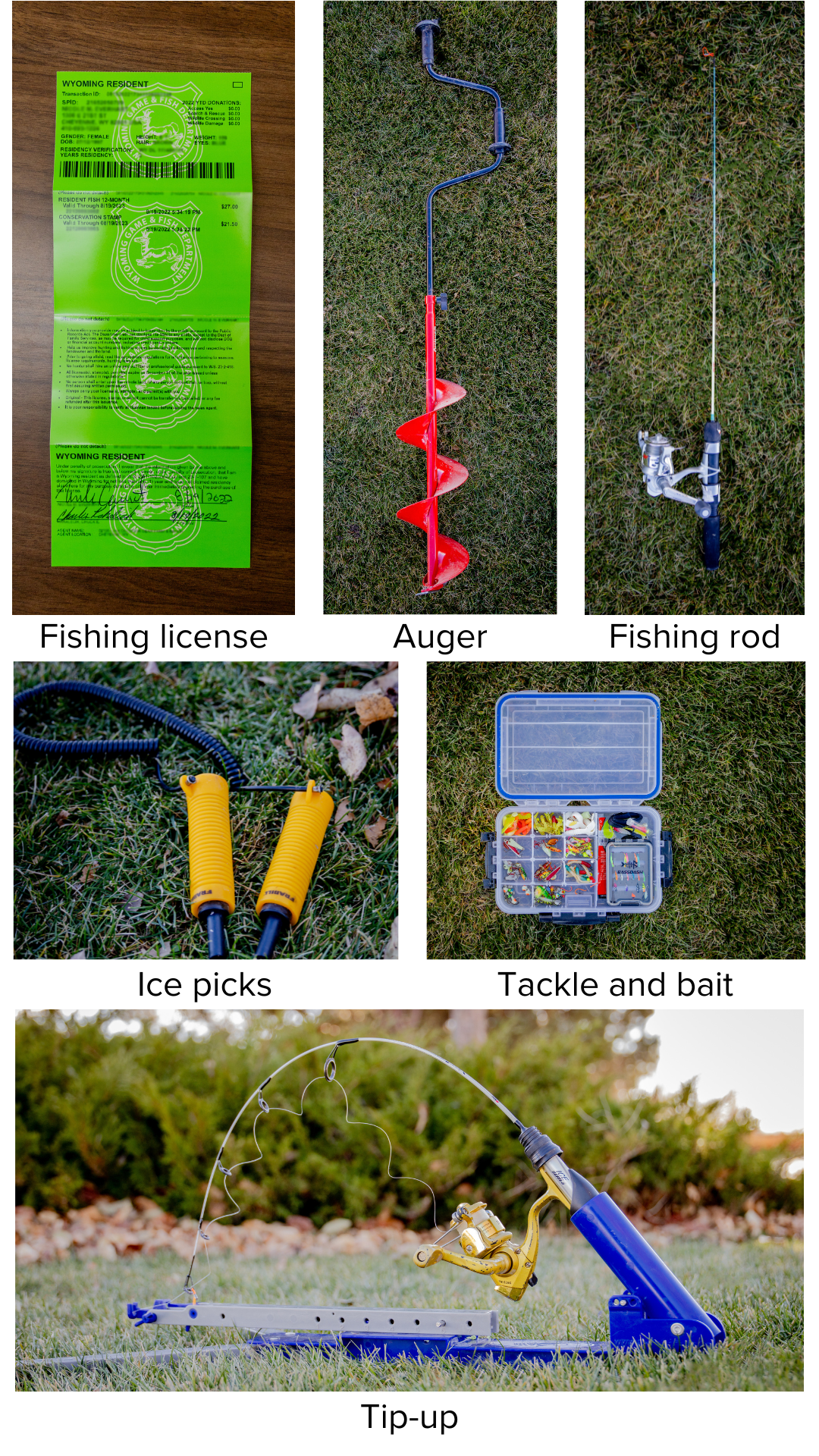 What to pack labeled grid