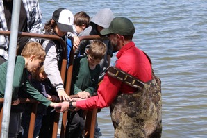 Catfish stocking at Sloane Lake in Cheyenne