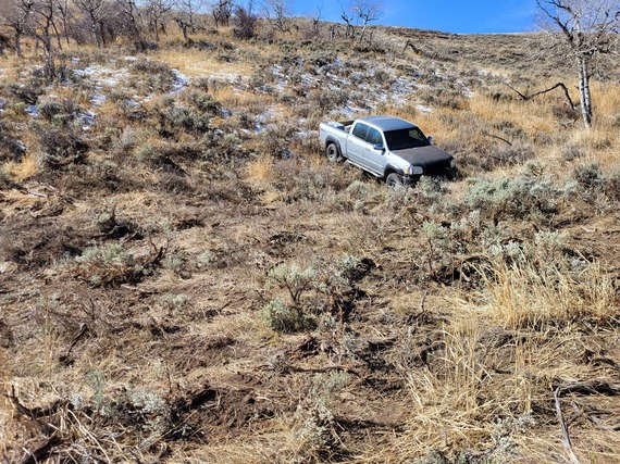 Habitat damage and truck