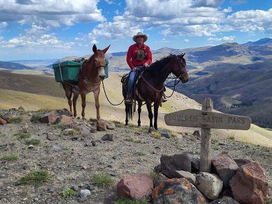 Game warden in the backcountry