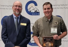 Caldrider Accepting Award