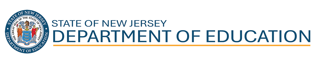 New Jersey Department of Education white banner