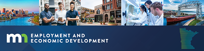 Header for the Minnesota Department of Employment and Economic Develoment