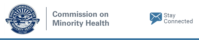 Ohio Commission on Minority Health logo and banner