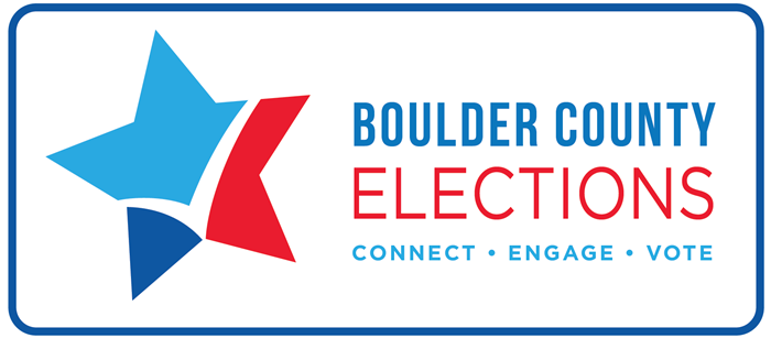 Boulder County Elections Banner with text reading Connect, Engage, Vote